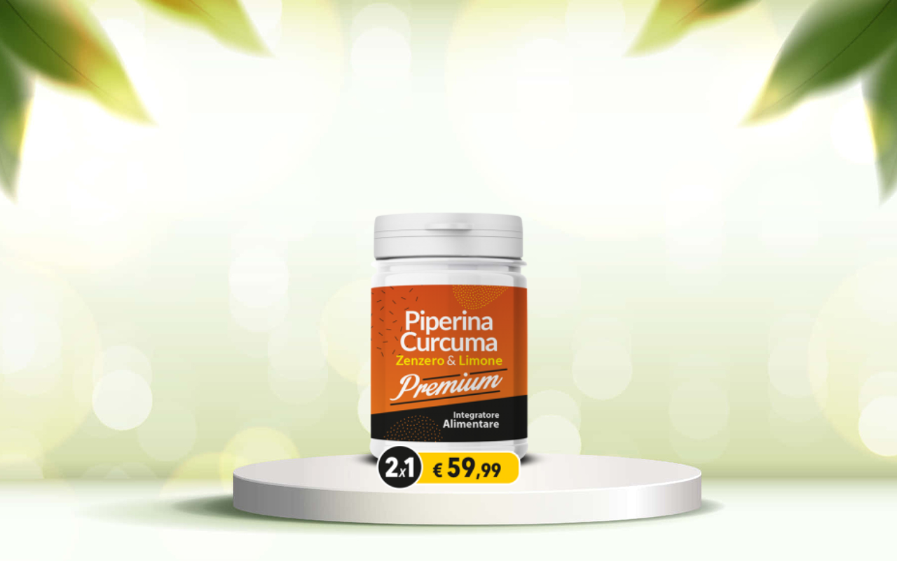 Rigenera il tuo benessere: prova Piperina e Curcuma Premium per detox e dimagrimento